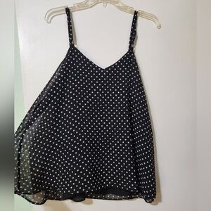 Torrid black and white polka dot Sophie Cami